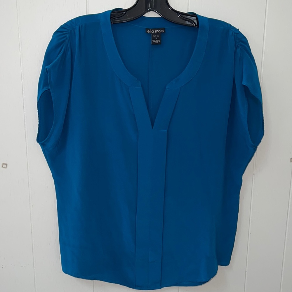 Ella Moss Teal silk top